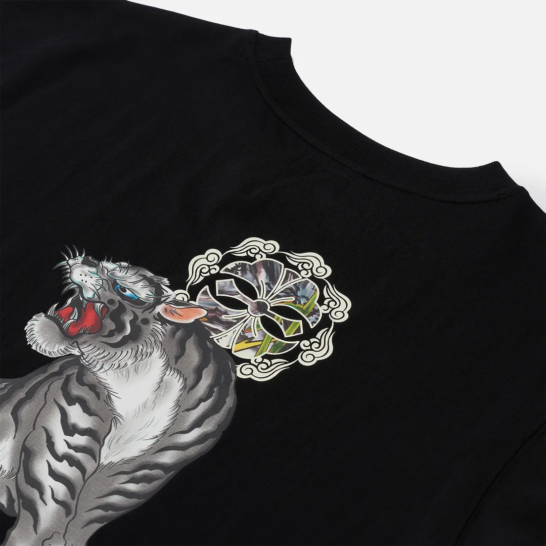 Evisu Мужская футболка Heritage Tiger Back Printed Logo