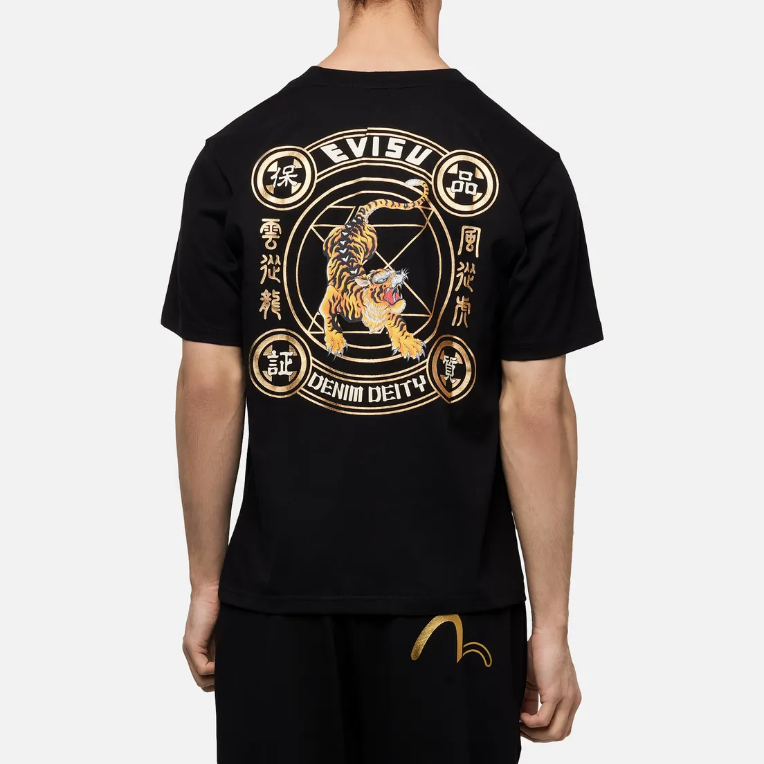 Evisu Мужская футболка Heritage Tiger Graphic Back Printed