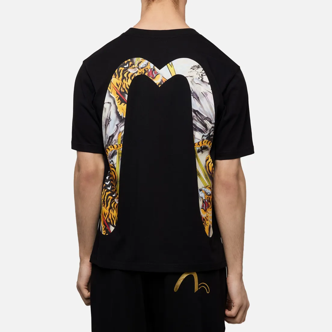 Evisu Мужская футболка Heritage Tiger Landscape All Over Printed Daicock