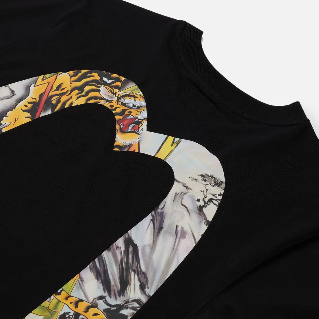 Evisu Мужская футболка Heritage Tiger Landscape All Over Printed Daicock