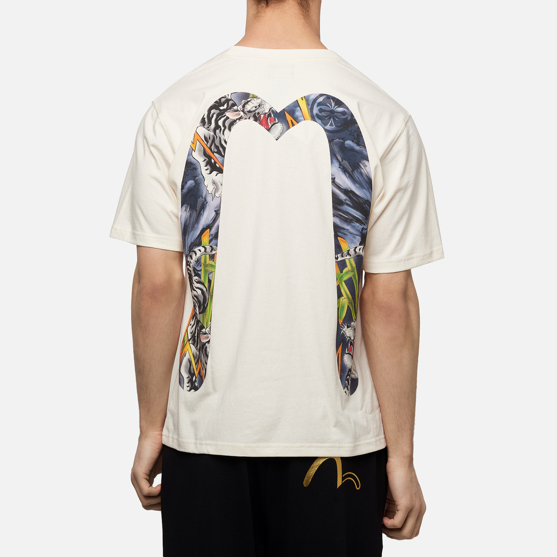 Evisu Мужская футболка Heritage Tiger Landscape All Over Printed Daicock