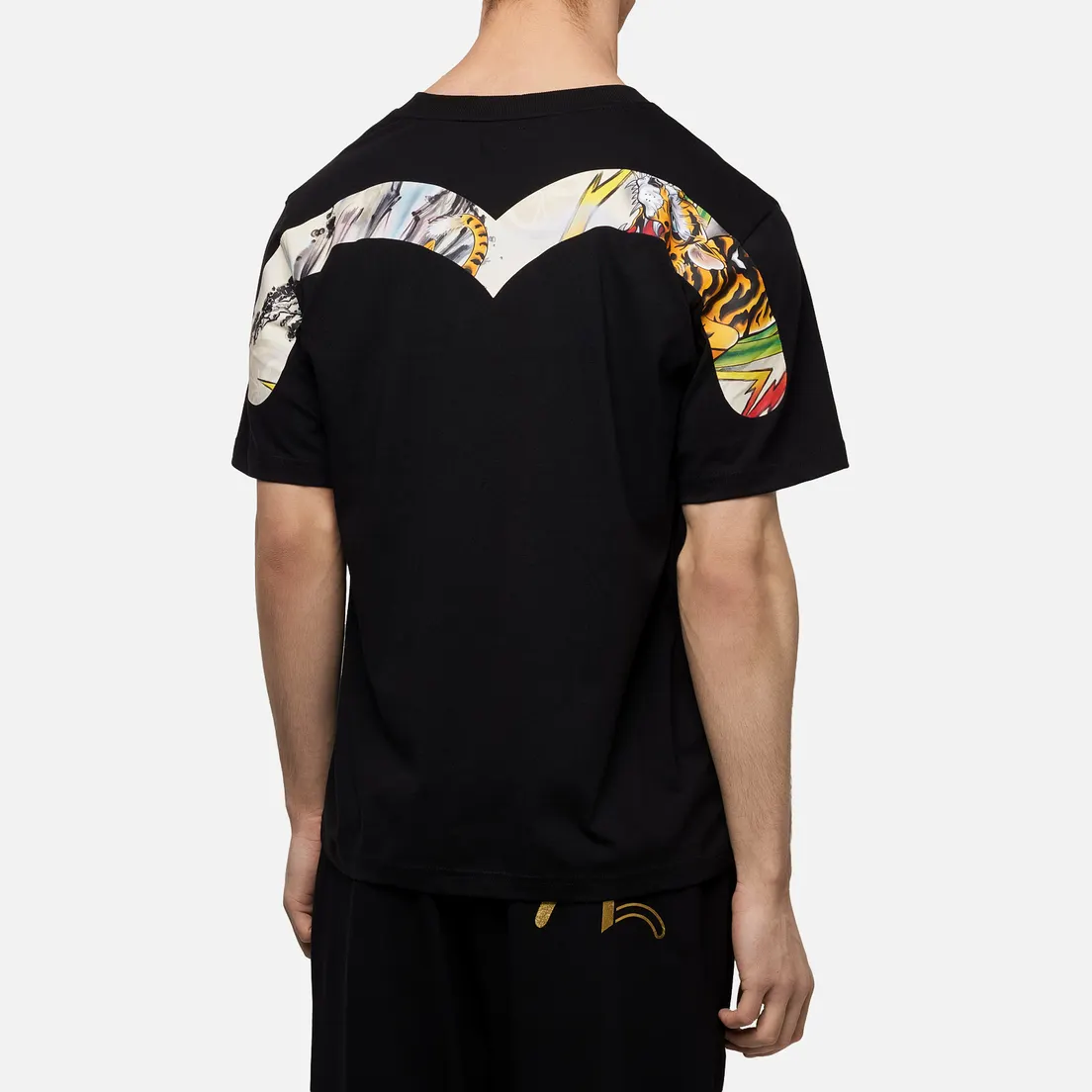 Evisu Мужская футболка Heritage Tiger Landscape Printed Top Daicock