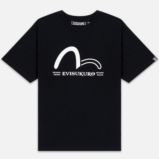 Мужская футболка Evisu Triangular Evisukuro & Hannya Black