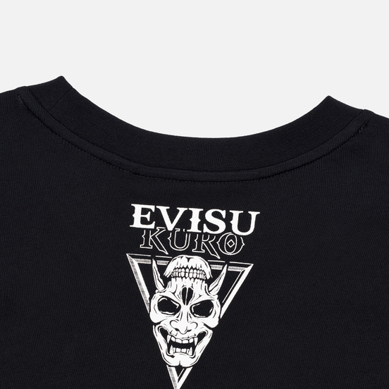 Мужская футболка Evisu Triangular Evisukuro & Hannya Black