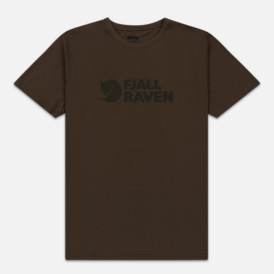 Мужская футболка Fjallraven Logo Dark Olive