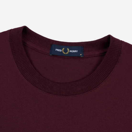 Мужская футболка Fred Perry Archive Branding Embroidered Mahogany