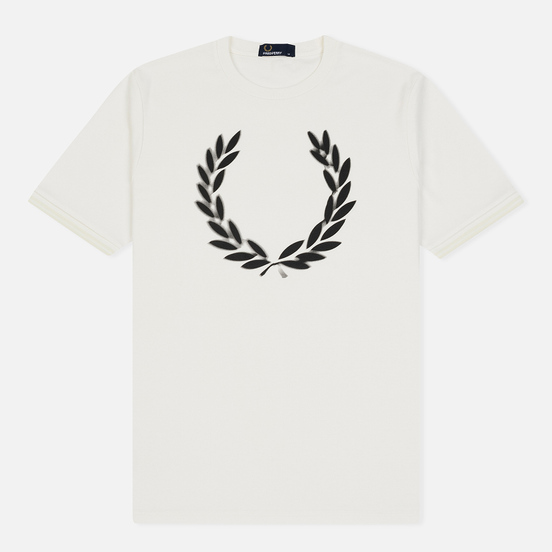 Мужская футболка Fred Perry Blurred Laurel Wreath Snow White