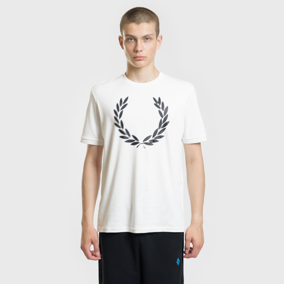 Мужская футболка Fred Perry Blurred Laurel Wreath Snow White