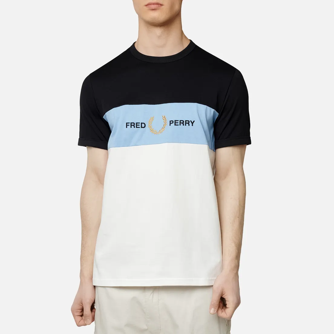 Fred Perry Мужская футболка Embroidered Panel