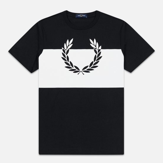 Мужская футболка Fred Perry Printed Laurel Wreath Black