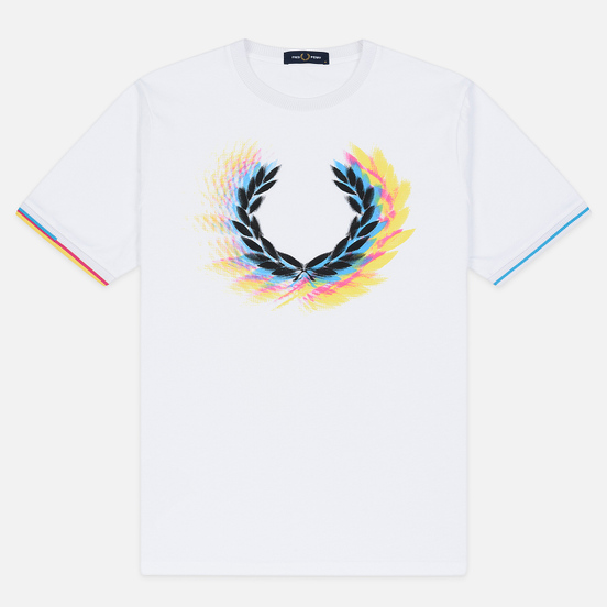 Мужская футболка Fred Perry Process Colour Branded White