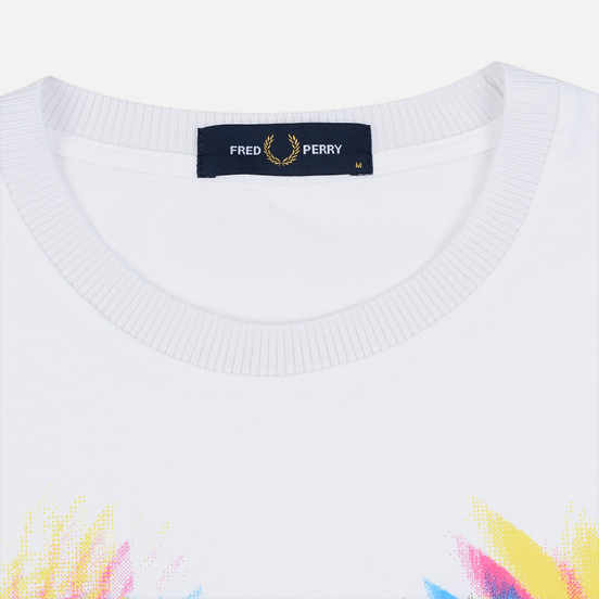 Мужская футболка Fred Perry Process Colour Branded White