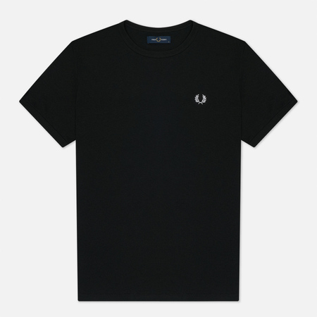 Мужская футболка Fred Perry Ringer, цвет чёрный, размер XXL
