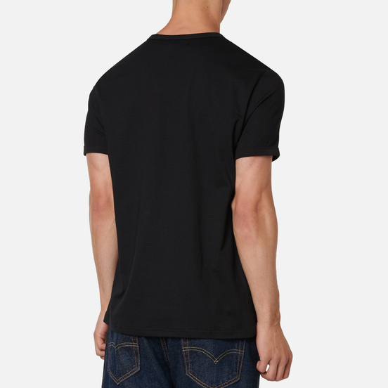 Мужская футболка Fred Perry Ringer Black/Black