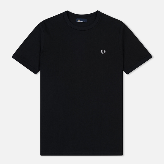 Мужская футболка Fred Perry Ringer Black/Black