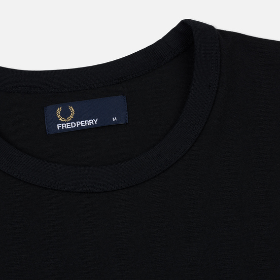Мужская футболка Fred Perry Ringer Black/Black