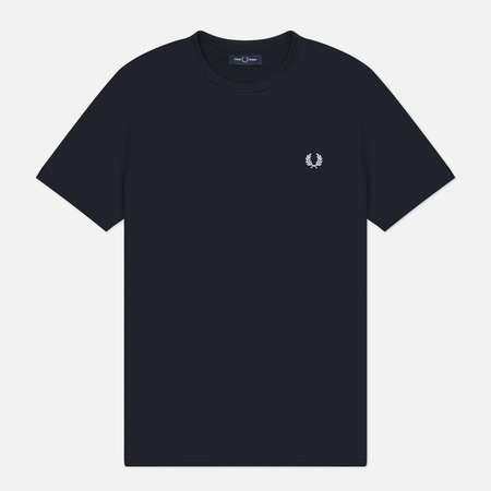 Мужская футболка Fred Perry Ringer, цвет синий, размер XXXL