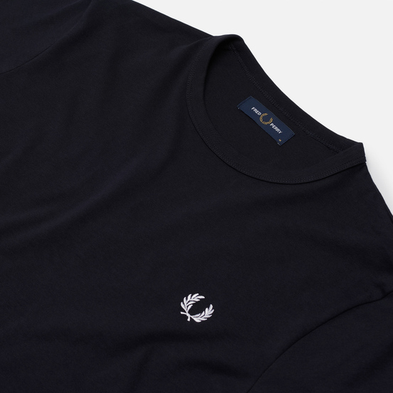 Мужская футболка Fred Perry Ringer Navy