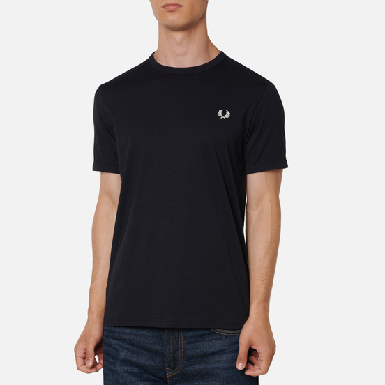 Мужская футболка Fred Perry Ringer Navy