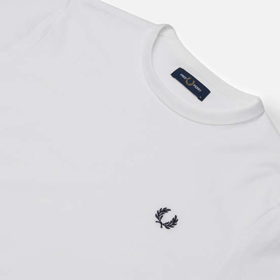 Мужская футболка Fred Perry Ringer White/White