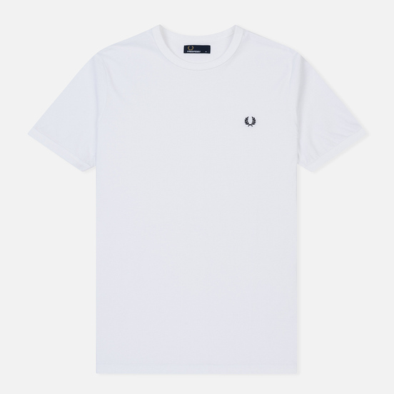 Мужская футболка Fred Perry Ringer White/White