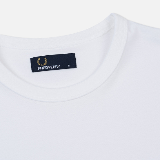 Мужская футболка Fred Perry Ringer White/White