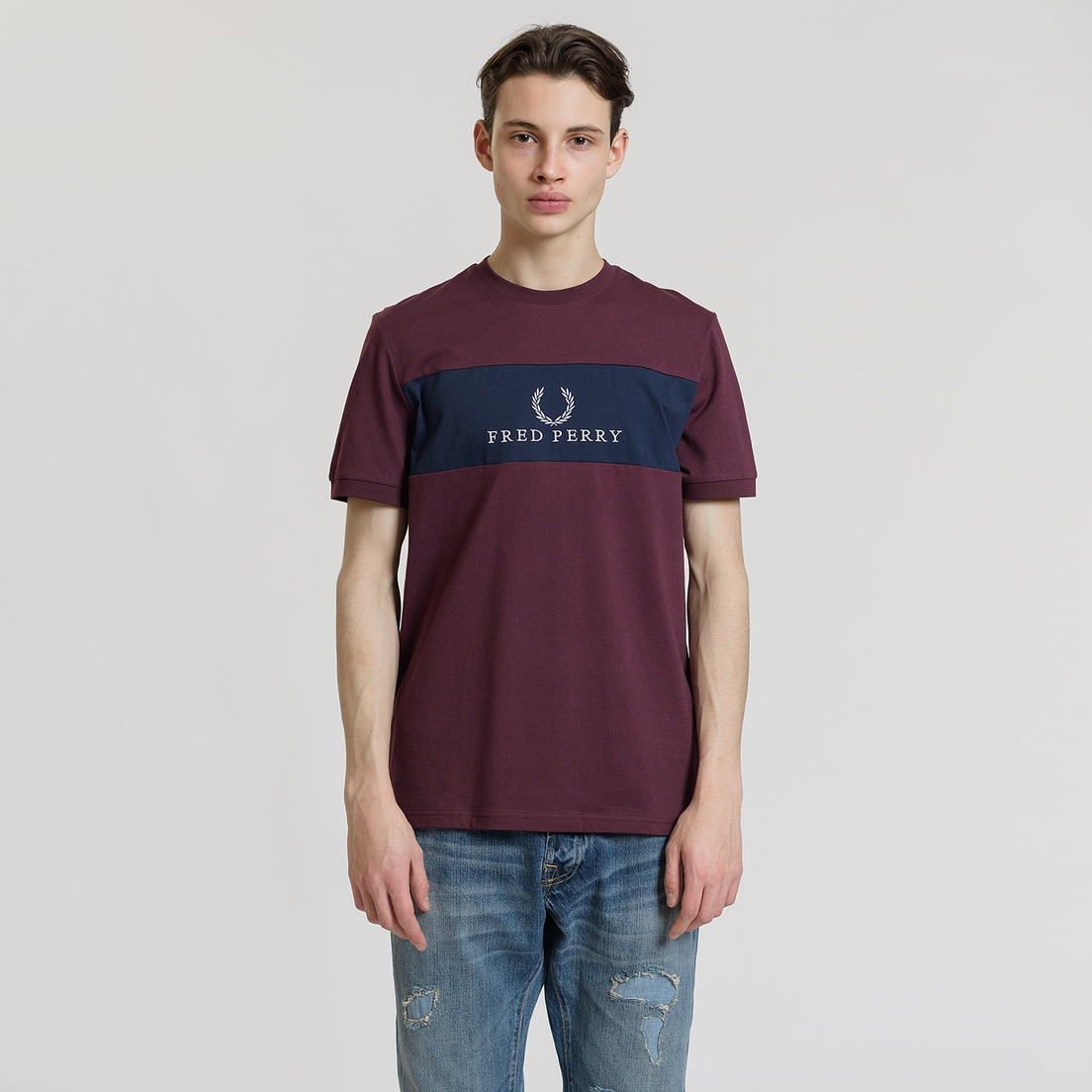 Fred Perry Мужская футболка Sports Authentic Panel Embroidered