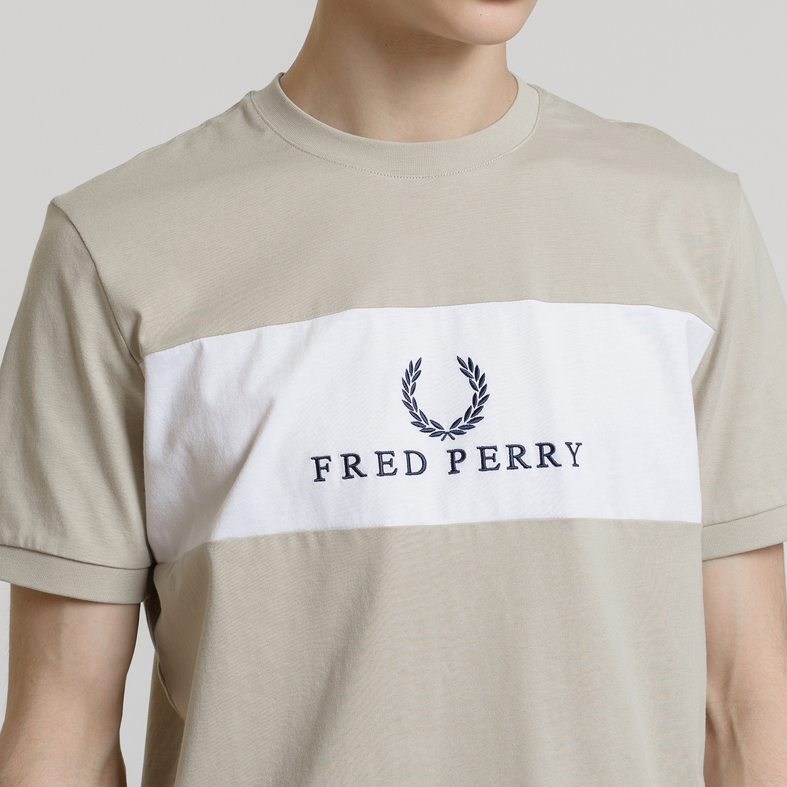 Fred Perry Мужская футболка Sports Authentic Panel Embroidered