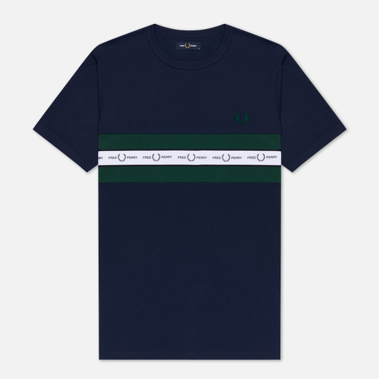 Мужская футболка Fred Perry Taped Chest Carbon Blue