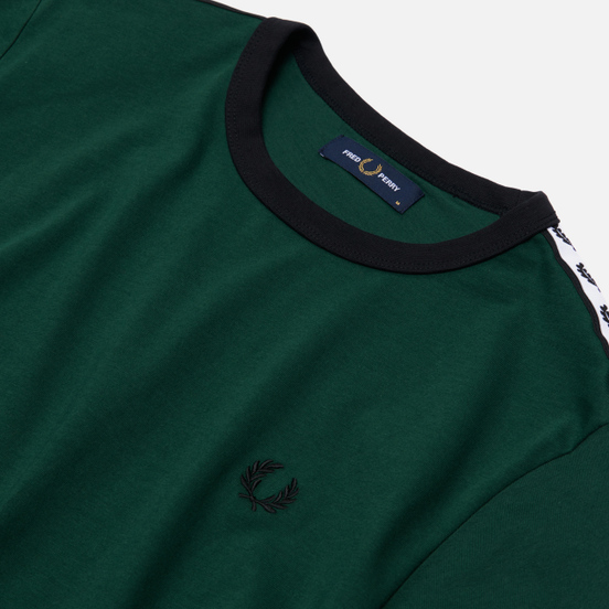 Мужская футболка Fred Perry Taped Ringer Ivy/White/Black