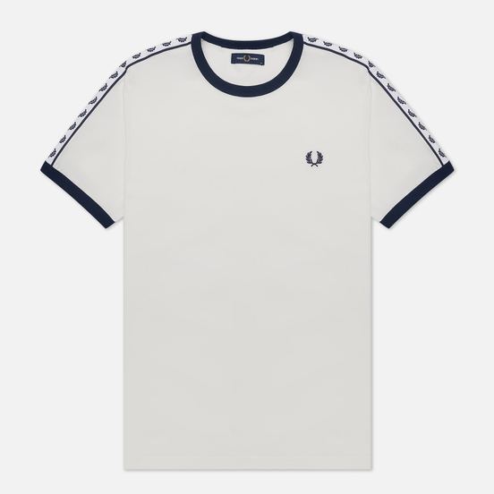 Мужская футболка Fred Perry Taped Ringer Snow White/Navy