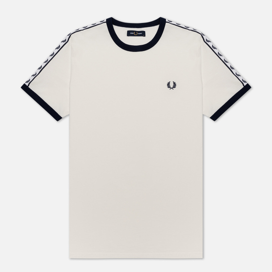 Мужская футболка Fred Perry Taped Ringer Snow White/Navy