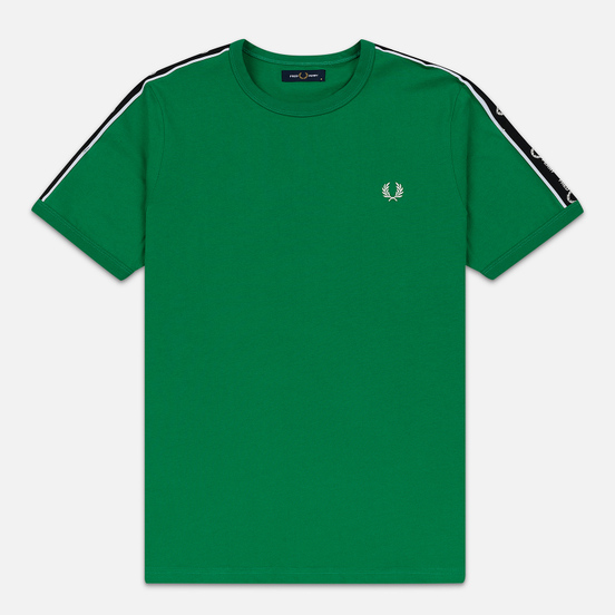 Мужская футболка Fred Perry Taped Shoudler Electric Green