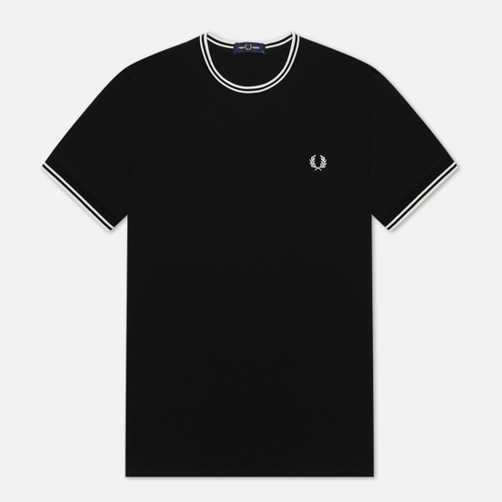 Мужская футболка Fred Perry Twin Tipped Black