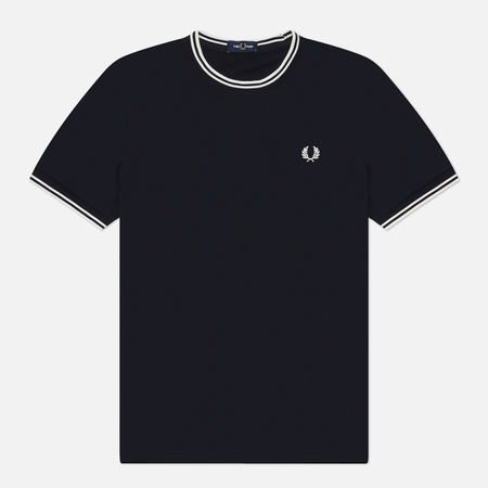 Мужская футболка Fred Perry Twin Tipped, цвет синий, размер XL