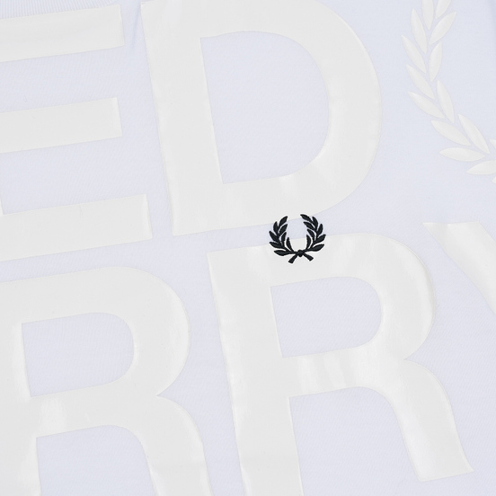 Мужская футболка Fred Perry Vinyl Print White