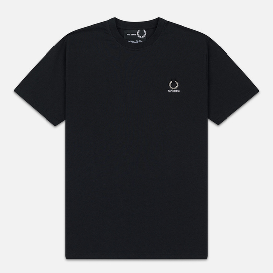 Мужская футболка Fred Perry x Raf Simons Laurel Detail Black