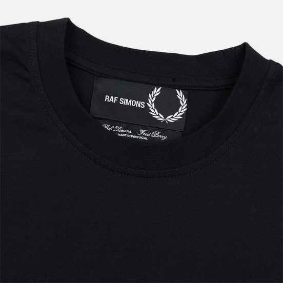 Мужская футболка Fred Perry x Raf Simons Laurel Detail Black