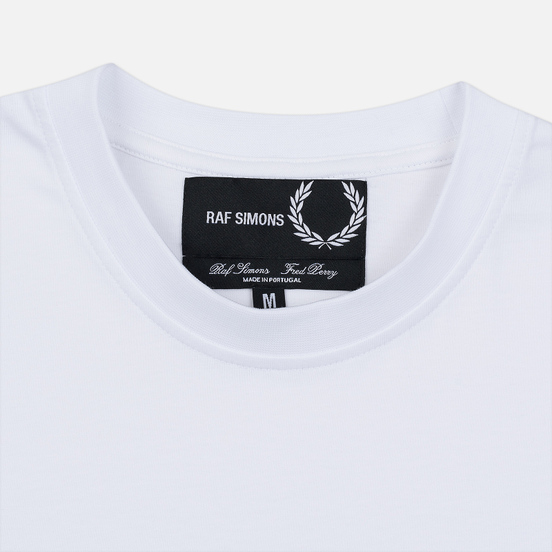 Мужская футболка Fred Perry x Raf Simons Laurel Detail White