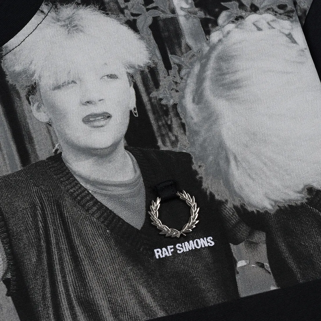 Fred Perry x Raf Simons Мужская футболка Shoulder Print
