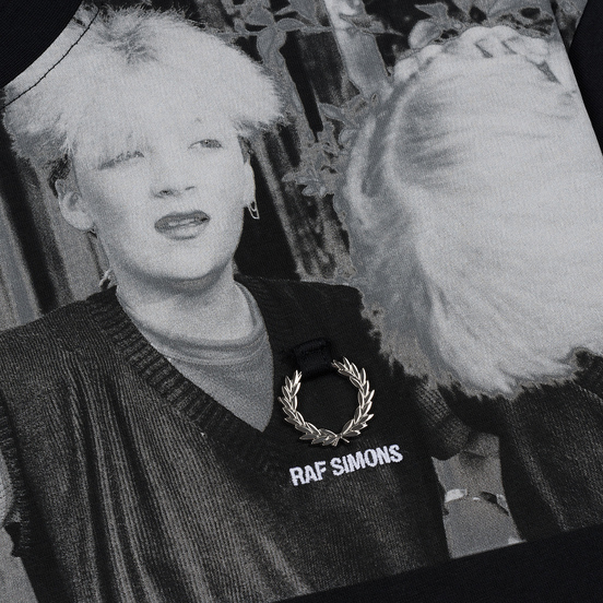 Мужская футболка Fred Perry x Raf Simons Shoulder Print Black