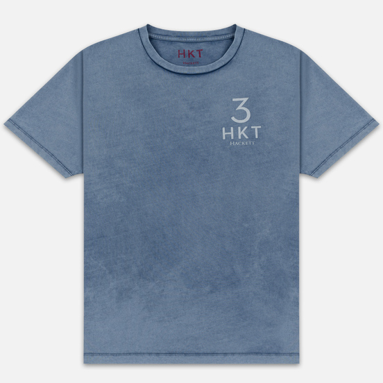 Мужская футболка Hackett Logo HKT 3 Blue/Grey