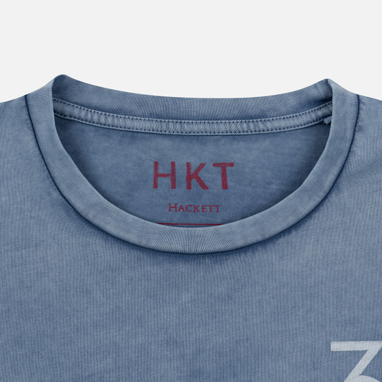 Мужская футболка Hackett Logo HKT 3 Blue/Grey