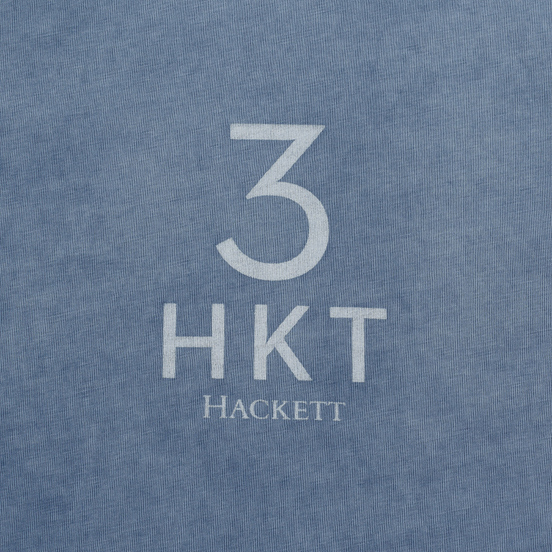 Мужская футболка Hackett Logo HKT 3 Blue/Grey