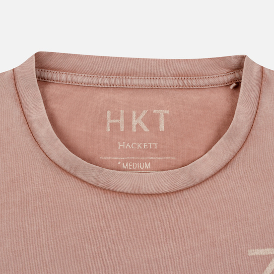 Мужская футболка Hackett Logo HKT 3 Coral