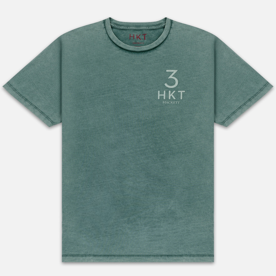 Мужская футболка Hackett Logo HKT 3 Teal Green