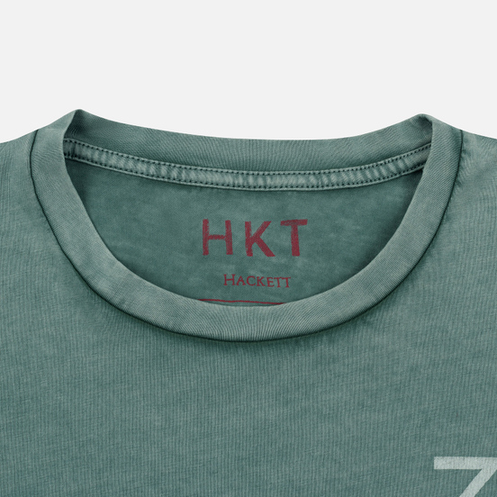 Мужская футболка Hackett Logo HKT 3 Teal Green