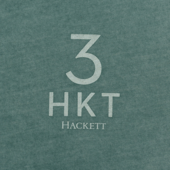 Мужская футболка Hackett Logo HKT 3 Teal Green