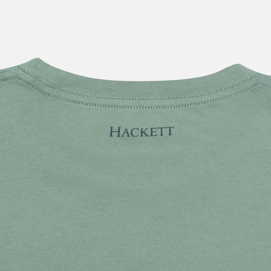 Мужская футболка Hackett Logo HKT Blue Green