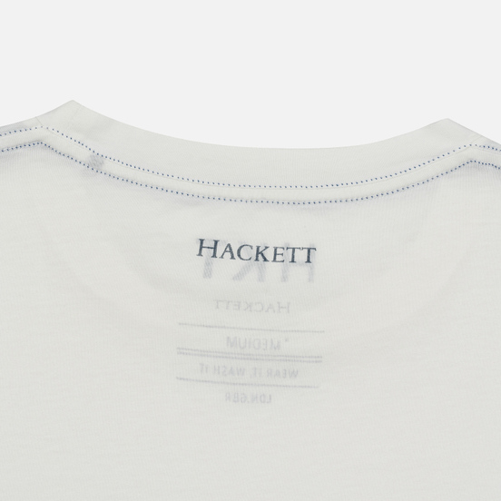 Мужская футболка Hackett Logo HKT White
